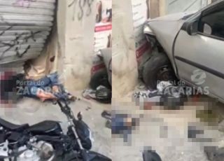 Dois ladrões são atropelados e mortos pelo próprio carro roubado durante fuga no Capão Redondo, em São Paulo. VEJA VÍDEOS