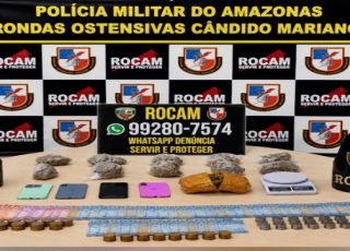 Suspeito foge e mulher é presa em flagrante delito com 1,4 kg de drogas no bairro Petrópolis, Zona Sul de Manaus. VEJA REPORTAGEM DO ‘PORTAL DO ZACARIAS’ AO VIVO