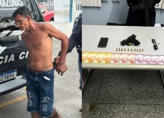 ‘BÊBADO E ARMADO’: homem com sinais de embriaguez sai atirando para cima, é cercado pela Força Tática e acaba preso em Manaus. VEJA VÍDEO
