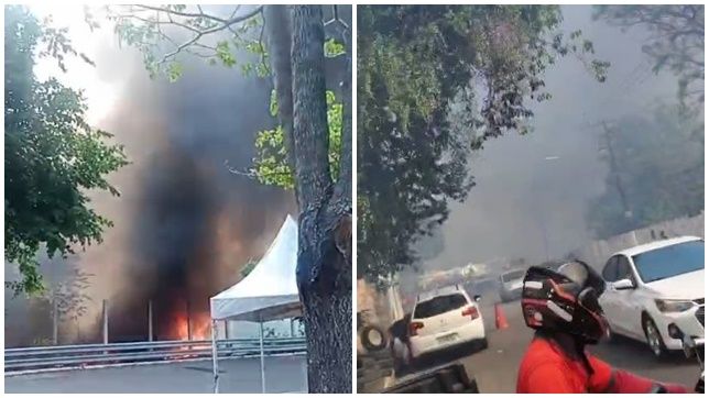 INCÊNDIO DE GRANDES PROPORÇÕES DEVASTA ÁREA DE VEGETAÇÃO NO PORTO DE BALSAS DO BAIRRO SÃO RAIMUNDO, ZONA OESTE DE MANAUS. VEJA VÍDEOS E REPORTAGEM DO 'PORTAL DO ZACARIAS' AO VIVO