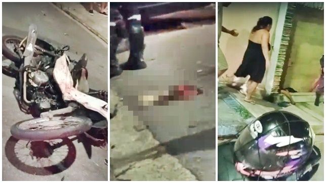 IMAGENS FORTES! HOMEM MORRE APÓS TER PÉ DECEPADO EM VIOLENTO ACIDENTE ENVOLVENDO TRÊS CARROS E UMA MOTOCICLETA NO BAIRRO NOVO ALEIXO, ZONA NORTE DE MANAUS. VEJA VÍDEOS