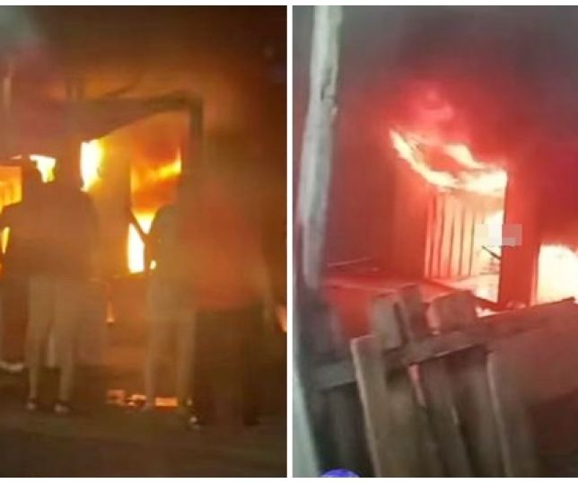 Incêndio destrói casa e deixa sete membros de uma família desabrigados em Itacoatiara, Região Metropolitana de Manaus. VEJA VÍDEO