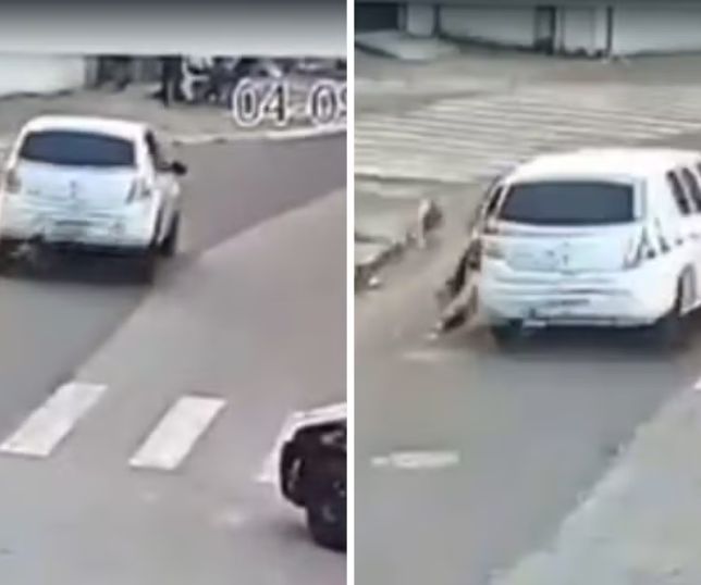 Passageira é arrastada por motorista de aplicativo após cobrar troco de corrida em São Paulo. VEJA VÍDEO