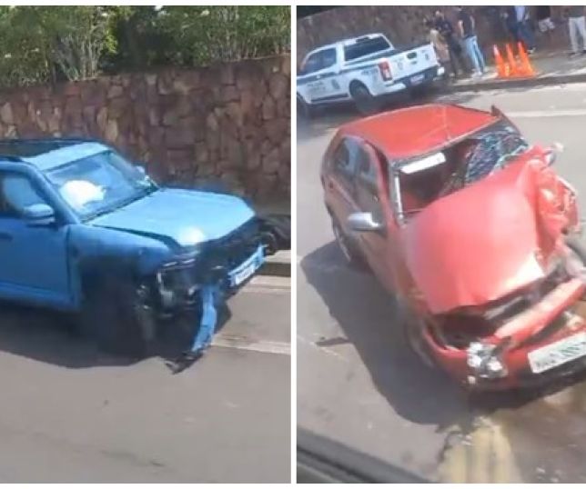 Forte colisão entre carros acontece na tarde deste domingo, na estrada da Ponta Negra, Zona Oeste de Manaus. VEJA VÍDEOS