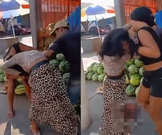 BARRACO EM COARI! Briga entre duas mulheres em plena rua chama atenção de populares e vídeo bomba nas redes sociais no interior do Amazonas. VEJA VÍDEO