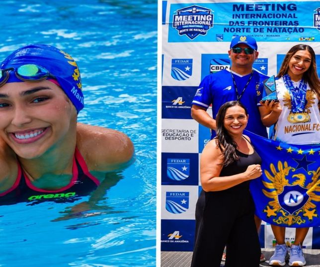 Após sete anos, nadadora amazonense volta às competições com sete medalhas de ouro