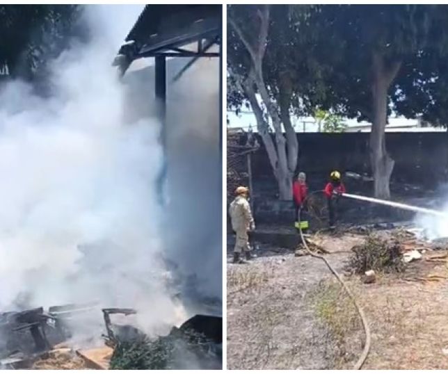 Bombeiros acionados para apagar incêndio em vegetação e monturo de lixo na sede da APAE, bairro Parque Dez de Novembro, Zona Centro-Sul de Manaus. VEJA VÍDEO