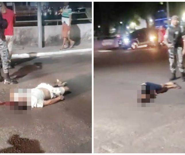 IMAGENS FORTES! Homem morre e outro fica gravemente ferido durante perseguição policial e tentativa de fuga no bairro Compensa, Zona Oeste de Manaus. VEJA VÍDEOS