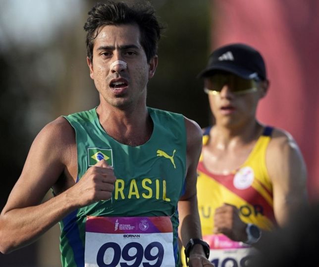 Caio Bonfim conquista ouro e estabelece novos recordes na meia maratona dos Jogos Sul-Americanos