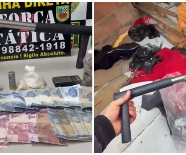 Força Tática apreende arma de fabricação caseira, drogas, balança de precisão e dinheiro em área de invasão na Zona Norte de Manaus. VEJA VÍDEO E REPORTAGEM DO ‘PORTAL DO ZACARIAS’ AO VIVO