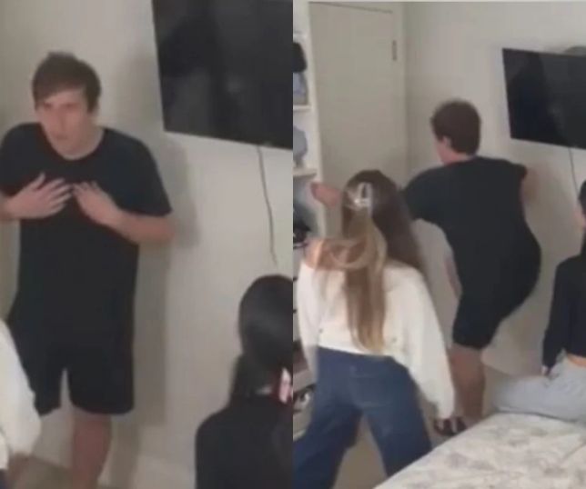 Jovem é confrontado por supostas namoradas e tenta fugir após ser desmascarado. VEJA  VÍDEO