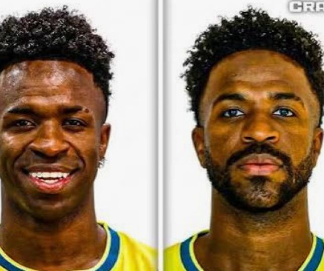 Nova foto de Vini Jr. após harmonização facial viraliza durante jogo da Seleção