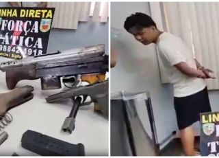 Força Tática recebe denúncia e prende homem que fabricava armas de fogo dentro da própria casa no bairro Nova Cidade, Zona Norte de Manaus. VEJA VÍDEOS