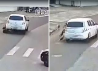 Passageira é arrastada por motorista de aplicativo após cobrar troco de corrida em São Paulo. VEJA VÍDEO