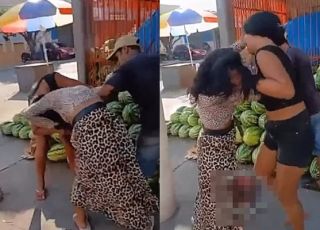 BARRACO EM COARI! Briga entre duas mulheres em plena rua chama atenção de populares e vídeo bomba nas redes sociais no interior do Amazonas. VEJA VÍDEO