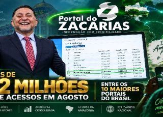 'PORTAL DO ZACARIAS' SUPERA 22 MILHÕES DE ACESSOS EM AGOSTO E SE CONSOLIDA ENTRE OS 10 MAIORES PORTAIS DO BRASIL