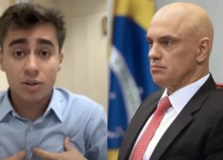 Nikolas Ferreira provoca Moraes com camiseta após vídeo de jatinho: ''Ladrão e vacilão''
