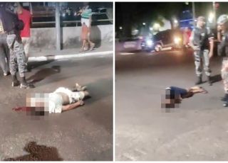 IMAGENS FORTES! Homem morre e outro fica gravemente ferido durante perseguição policial e tentativa de fuga no bairro Compensa, Zona Oeste de Manaus. VEJA VÍDEOS