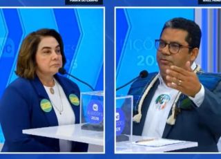 Isael Munduruku questiona Maria do Carmo sobre familiares em chapas adversárias durante debate. VEJA VÍDEO
