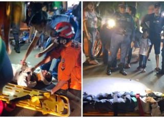 Carro em alta velocidade atropela e deixa motociclista em estado grave em local de manifestação política no município de Manacapuru, Região Metropolitana de Manaus. VEJA VÍDEO