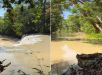 Água do Rio Urubu fica turva e Cachoeira Natal é fechada após suspeita de crime ambiental. VEJA VÍDEO