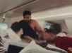 Vídeo registra briga entre passageiros que trocam socos dentro de avião durante voo Internacional. VEJA