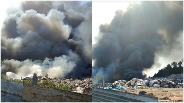 INCÊNDIO DE GRANDES PROPORÇÕES ATINGE ÁREA DE DESCARTE DE LIXO NA ESTRADA DO PURAQUEQUARA, ZONA LESTE DE MANAUS. VEJA VÍDEOS