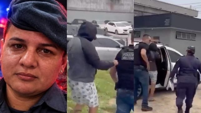 CABO DA PM SUSPEITA DE MATAR ''HENRIQUE BALÃO'' É XINGADA POR POPULARES AO DEIXAR DELEGACIA EM MANAUS. VEJA VÍDEO
