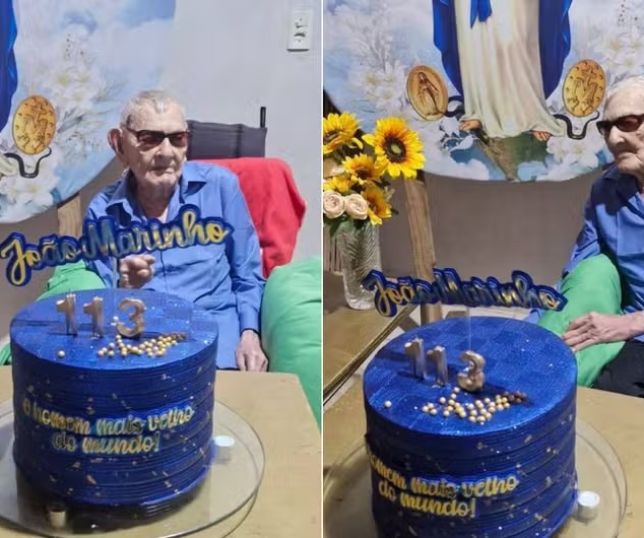 Brasileiro reconhecido pelo Guinness como homem mais velho do mundo completa 114 anos