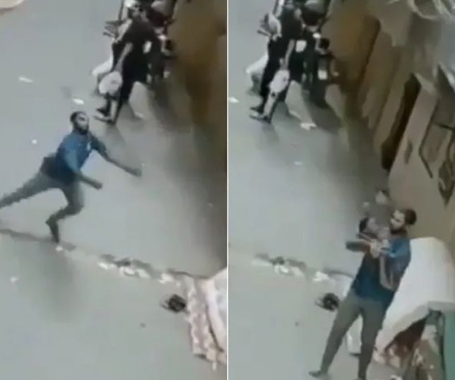 Homem corre e consegue agarrar criança de 4 anos no ar após queda do segundo andar. VEJA VÍDEO