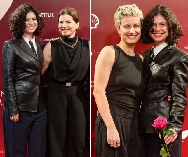 Débora Bloch prestigia filha e nora na estreia de série no Festival do Rio de Janeiro