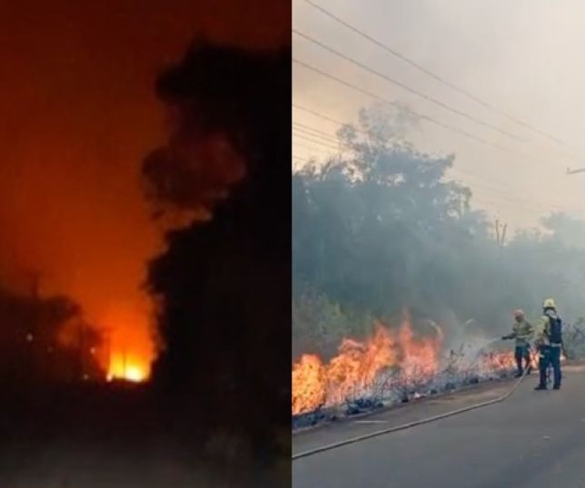 Fogo avança sobre áreas de Autazes e fumaça encobre comunidades indígenas no Amazonas. VEJA VÍDEOS