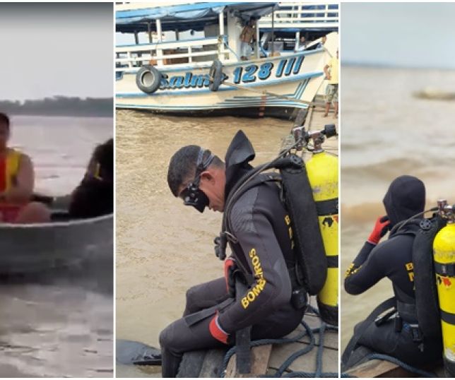 Homem desaparece nas águas do Rio Amazonas após queda brusca em flutuante no porto do município de Parintins, interior do Amazonas. VEJA VÍDEOS