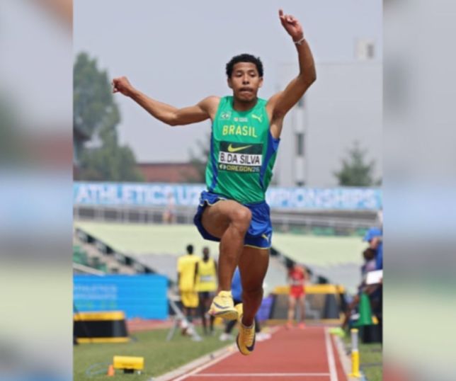 Amazonense Benjamin Oliveira conquista ouro no Sul-Americano Sub-23 de Atletismo