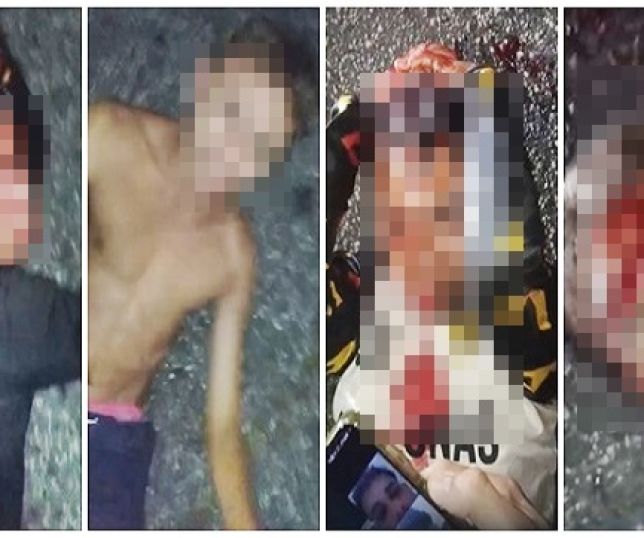 IMAGENS FORTES! Quatro suspeitos de roubo de motocicletas são capturados e brutalmente castigados por suposto tribunal do crime na Zona Oeste de Manaus. VEJA VÍDEOS