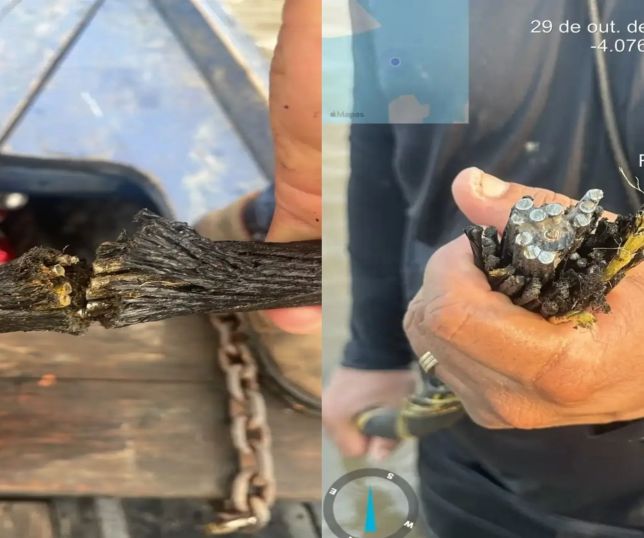 Dois rompimentos em cabo de internet no Lago de Coari levantam suspeita de sabotagem. VEJA VÍDEOS 