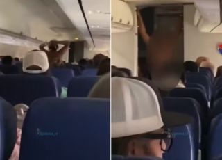 Passageira fica nua durante decolagem nos EUA e desfila pelo corredor do avião. VEJA VÍDEO