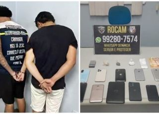 Adulto é preso e adolescente apreendido com 14 celulares e várias porções de drogas no Conjunto Viver Melhor, Zona Norte de Manaus. VEJA VÍDEO E REPORTAGEM DO ‘PORTAL DO ZACARIAS’ AO VIVO