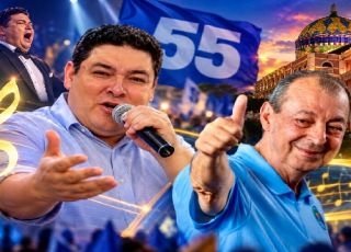 Tenor amazonense Miquéias William entra na campanha de Omar Aziz, canta jingle e declara voto no 55: ''Volta, Omar!''. VEJA VÍDEO