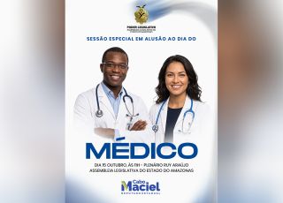 Cabo Maciel convida para sessão especial em homenagem ao Dia do Médico na Aleam