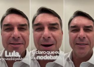 Flávio Bolsonaro volta atrás e confirma presença em debate com Lula neste domingo. VEJA VÍDEO
