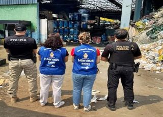 Polícia Federal incinera 777 kg de cocaína, maconha e heroína apreendidas durante operações realizadas no Amazonas