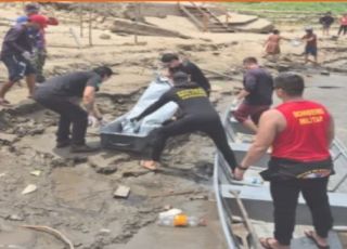 Mergulhadores encontraram corpo do homem que caiu no rio Amazonas e estava desaparecido em Parintins, interior do Amazonas