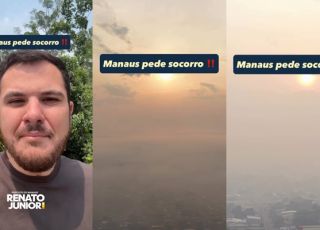 ALERTA EM MANAUS! Fumaça toma conta da cidade, poluição do ar atinge nível crítico e prefeito Renato Júnior pede socorro. VEJA