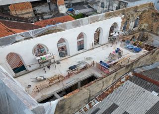 Obra de recuperação do Casarão de São Vicente avança no Centro Histórico de Manaus