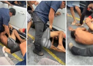 IMAGENS FORTES! Populares filmam doloroso castigo aplicado em suspeito de assaltos no bairro Betânia, Zona Sul de Manaus. VEJA VÍDEOS